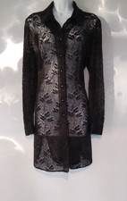 Long Black Lace Blouse / Short