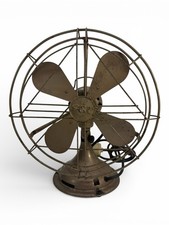 Vintage GEC desk fan with cage
