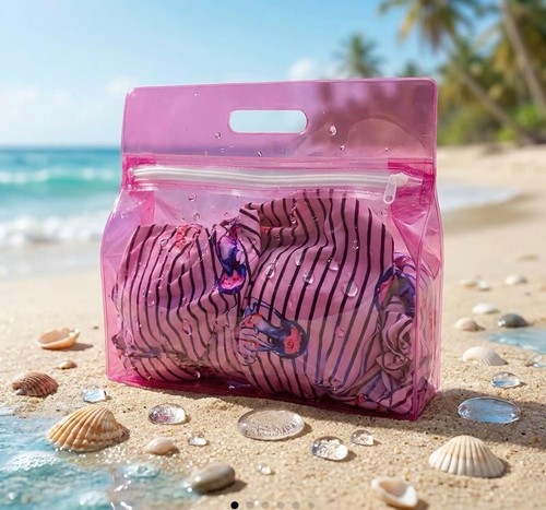 Clear beach tote - clear,