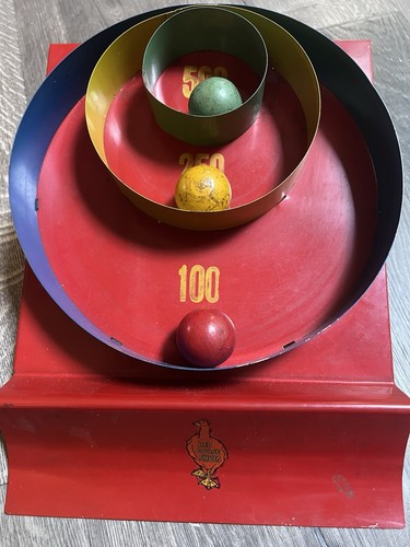 Antique red goose skee ball - goose,
