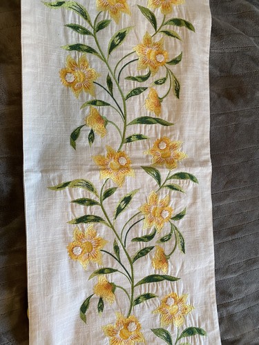 Shabby chic table runner - table,