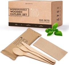 Disposable Wooden Cutlery Set