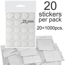 25mm 1" Inch Clear Epoxy Resin Dome Stickers Self Adhesive Bottle Caps cabochon