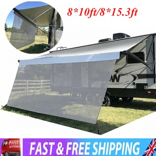 Awning sun shade screen - rv,