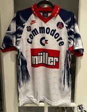 PSG 1992-93 Home Shirt - Medium - Score Draw Retro - 9 David Ginola