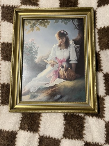 Mark ana signed glass framed - glass,