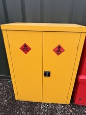 Metal Storage Cabinet Flammable Liquids Store Bunded 