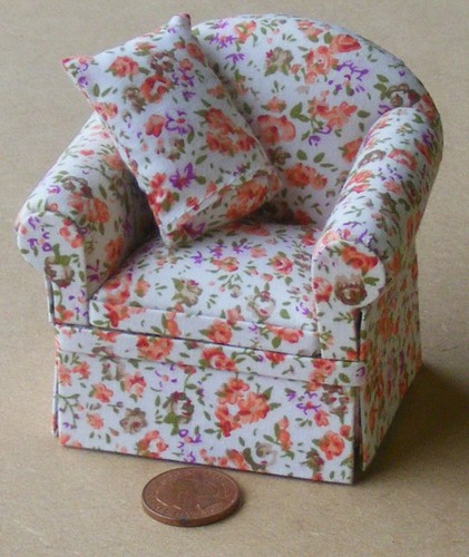 Dolls house arm chair - house,