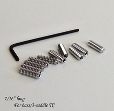 Saddle Height Screws 7/16" for Fender USA 3 Saddle Telecaster & USA Bass Bridge