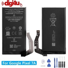 Genuine For Google Pixel 7A Battery Replacement 4385mAh+Adhesive Strips+tools