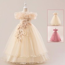 Kids Girls Pearl Lace