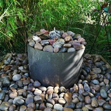 Circular Rustic Steel Planter