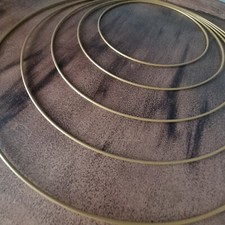 Gold Matte Hoops – 20–70cm Metal Rings for Crafts, Macramé & Dreamcatchers