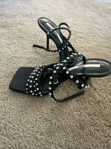 Zara black sexy studded - zara,