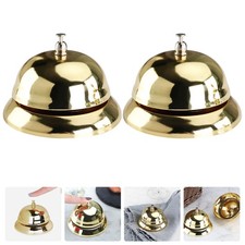  2 Pcs Restaurant Bell Desk Service Reception Bells to Call The Waiter