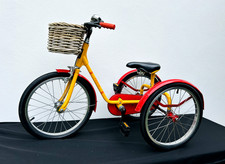 Vintage Pashley Pickle Childrens Tricycle 3 Wheeler really nice Red Yellow Trike