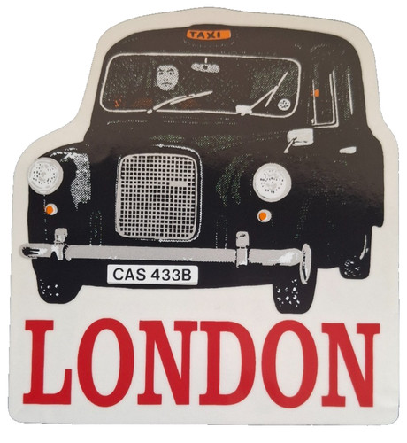 London black taxi - black, sticker