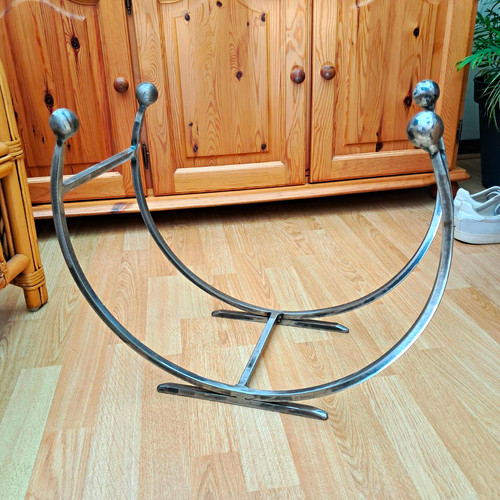 Freestanding metal log - metal,