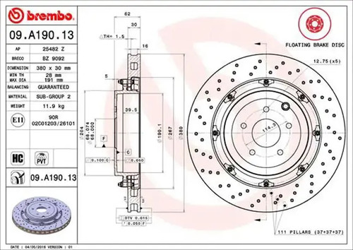 Brake disc - 2x,