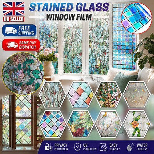 Window film floral bird - film,