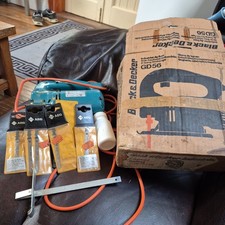 black and decker circular saw GD56/4 / 40  boxed  + guide + NEW unused  cutters 