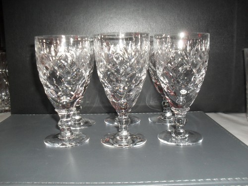 Six royal doulton lead crystal - lead,