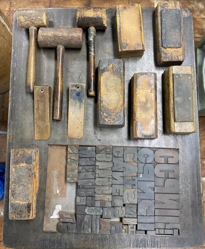 Antique letterpress wood - antique,