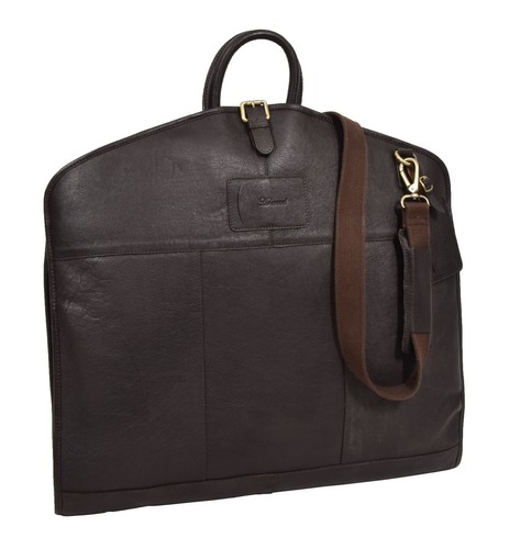 Luxury leather suit carrier - leather,