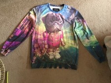 Mr Gugu & Miss Go Printed Sweatshirt Size L