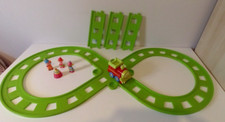 ELC Happyland Vintage Green Train Track with working Train and Birthday Set