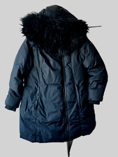 Womens DKNY Black Extra Warm Padded Coat Size US OX/UK L-XL Fit UK14-16