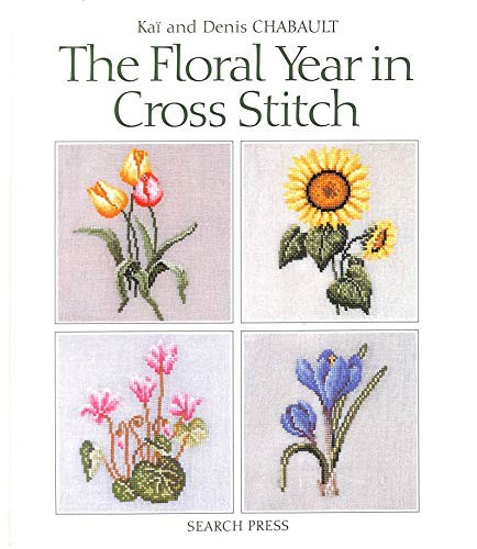 Floral year cross stitch by - year, in