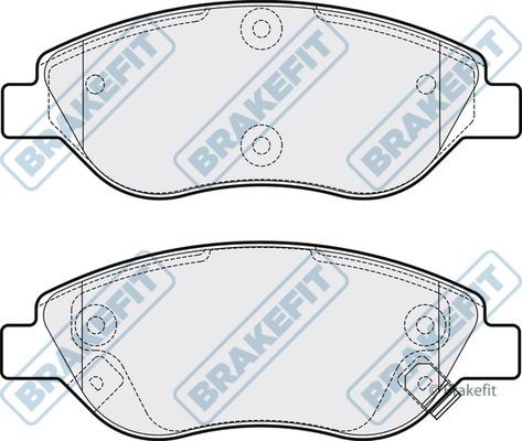Apec front brake pad - brake, set