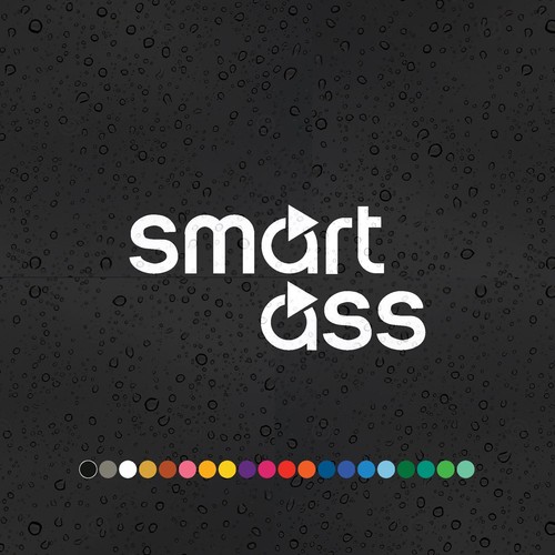 Smart ass sticker - x, decal