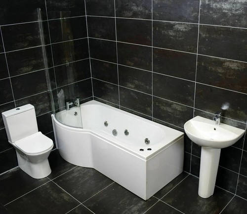 Showerbath suite shaped - suite, p