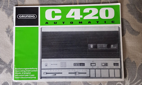 Grundig c420 instruction - grundig,