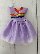Little Club Chelsea Doll Purple Rainbow Dress Sundress Clothes Clothing  (C3)