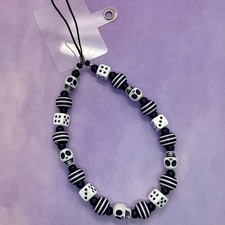 Black White Skulls Dice Phone