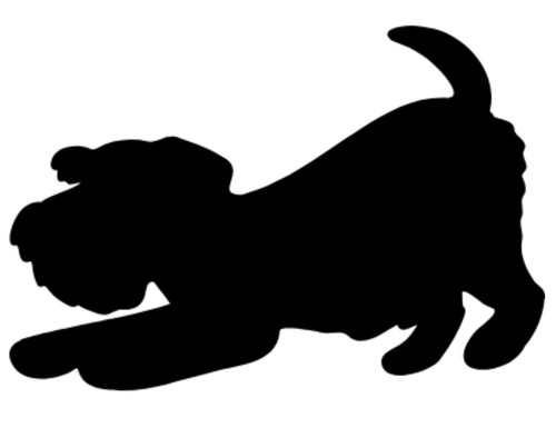 Schnauzer dog vinyl decal - dog,