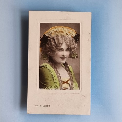 Edwardian actress postcard - actress,