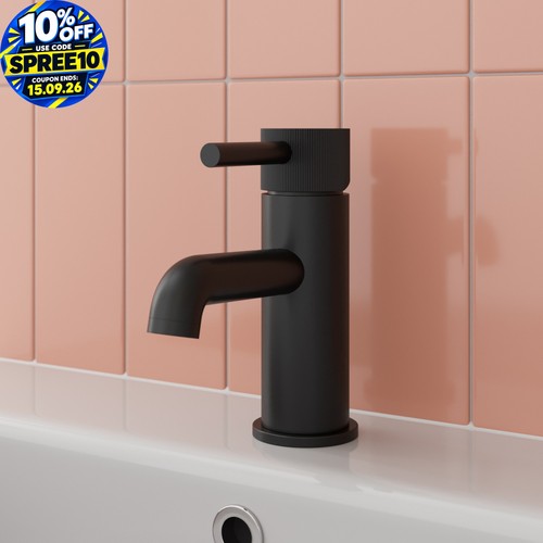 Matt black basin tap sink - basin,