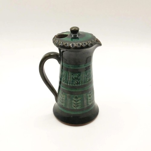 Vtg handmade green glazed - vtg,