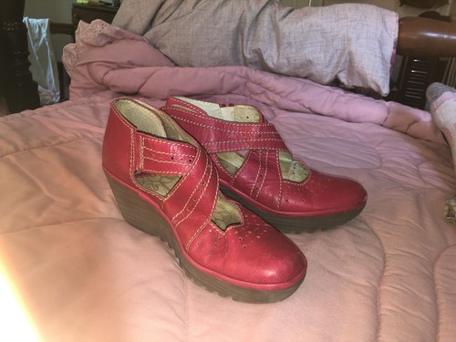 Fly london yefi red leather - london,