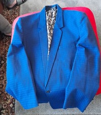 Stone Wall Jackson Blazer Blue And Black Dogtooth