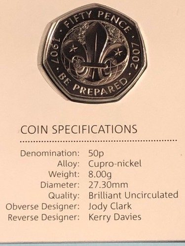 2019 scouting 50p fifty - 50p,