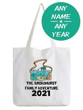 Personalised Holiday Tote Bag Shopper Custom Gift Family Beach Any Name Year
