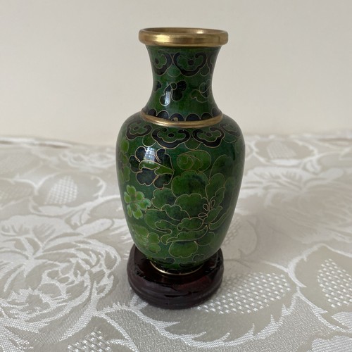 Chinese cloisonne vase - chinese, fibrant