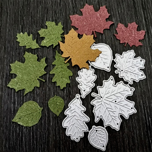 6pc leaves metal cutting - metal,