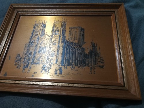 Vtg coppercraft copper etching - copper,