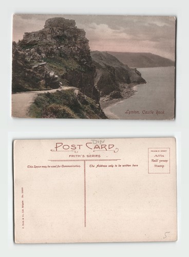 Postcard lynton castle - postcard, lynton,